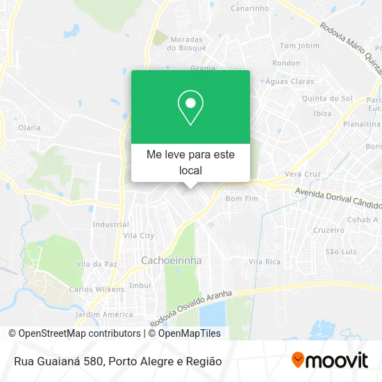 Rua Guaianá 580 mapa