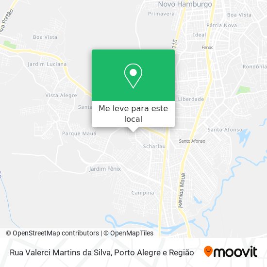 Rua Valerci Martins da Silva mapa