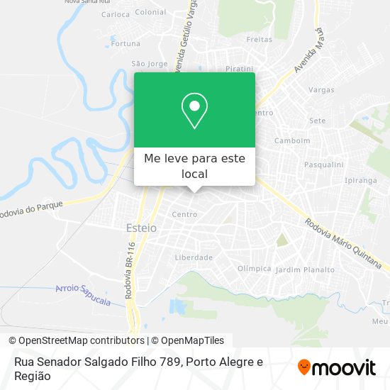 Rua Senador Salgado Filho 789 mapa