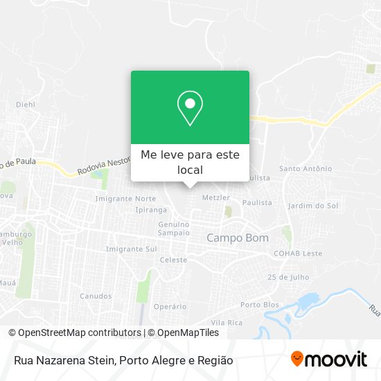 Rua Nazarena Stein mapa