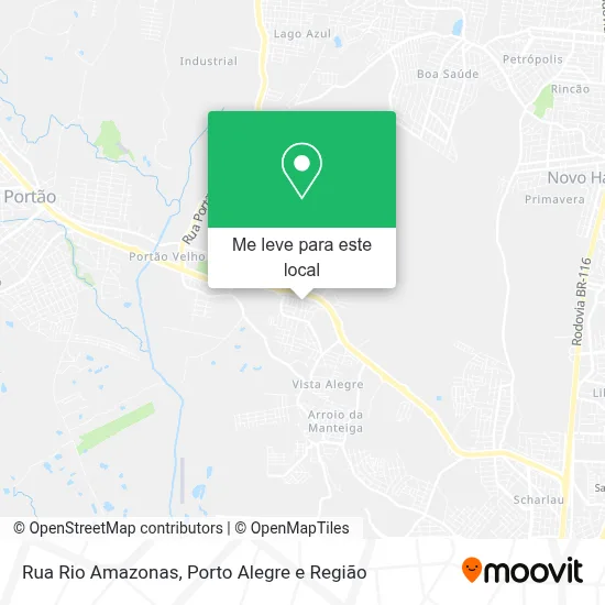 Rua Rio Amazonas mapa