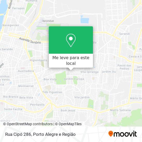 Rua Cipó 286 mapa