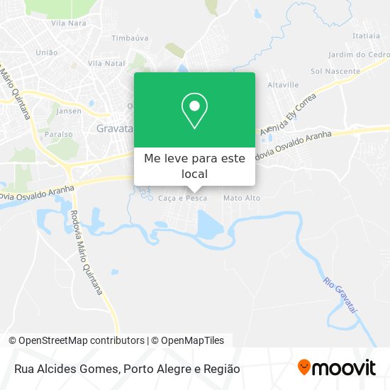 Rua Alcides Gomes mapa