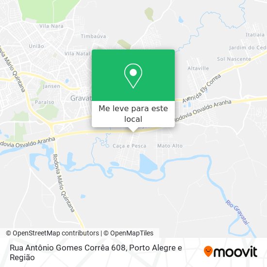 Rua Antônio Gomes Corrêa 608 mapa
