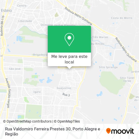 Rua Valdomiro Ferreira Prestes 30 mapa