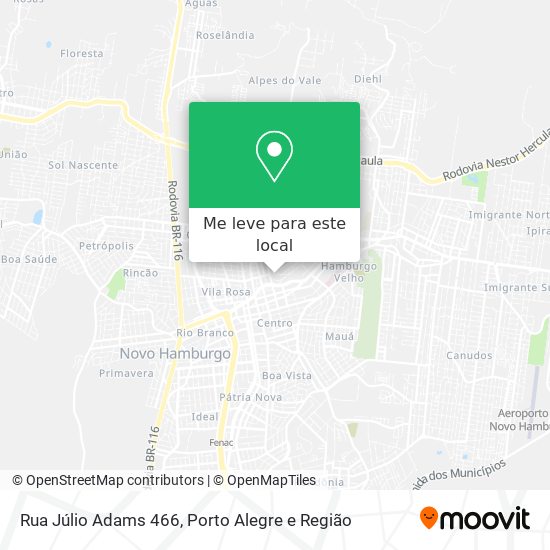 Rua Júlio Adams 466 mapa