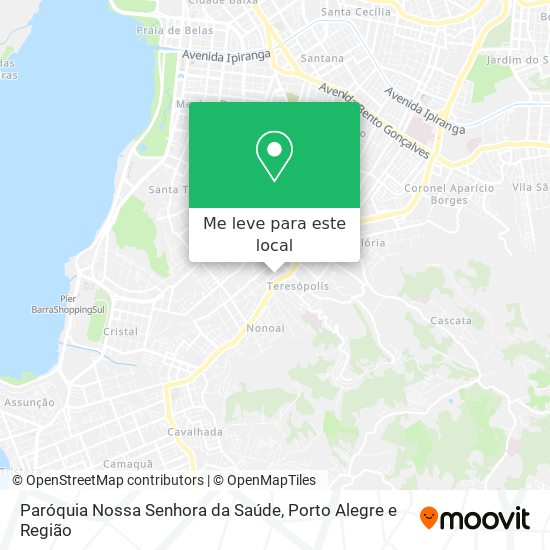 Paróquia Nossa Senhora da Saúde mapa