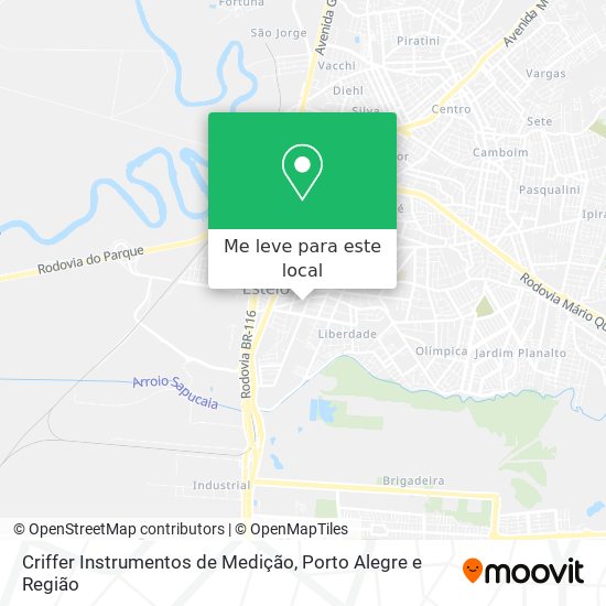 Criffer Instrumentos de Medição mapa