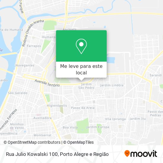 Rua Julio Kowalski 100 mapa
