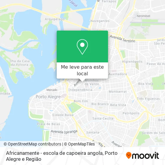 Africanamente - escola de capoeira angola mapa