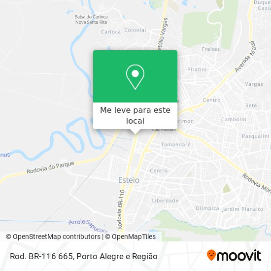 Rod. BR-116 665 mapa