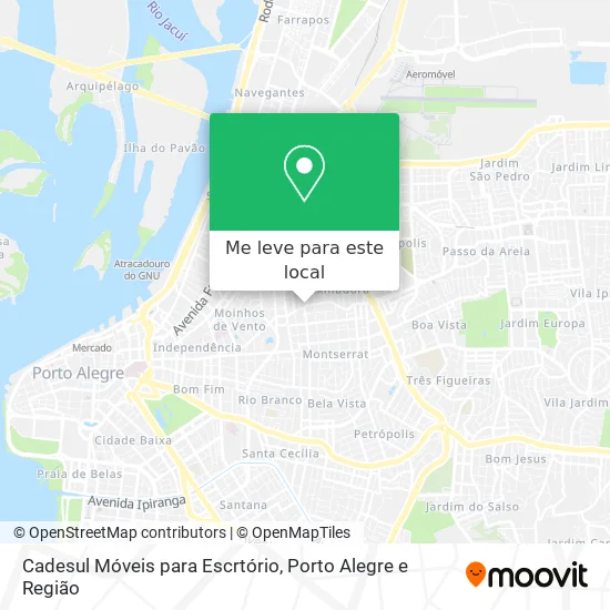 Cadesul Móveis para Escrtório mapa