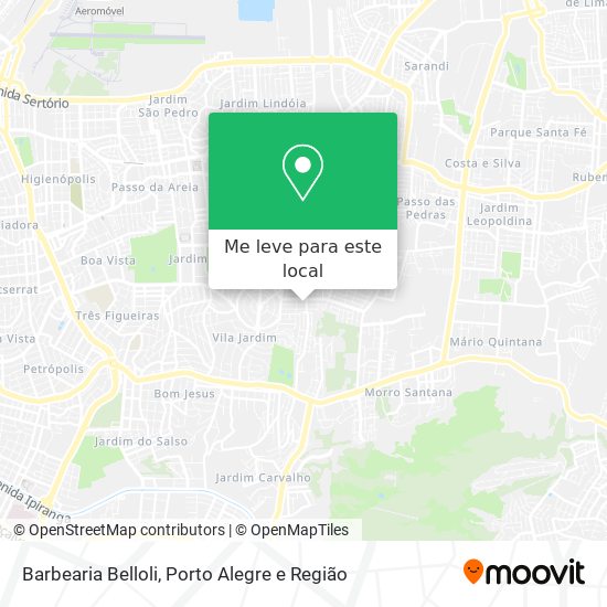 Barbearia Belloli mapa