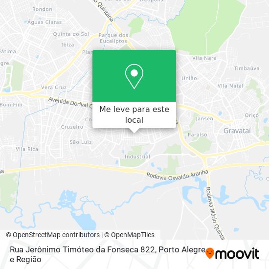 Rua Jerônimo Timóteo da Fonseca 822 mapa