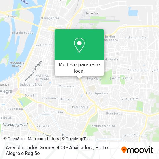 Avenida Carlos Gomes 403 - Auxiliadora mapa
