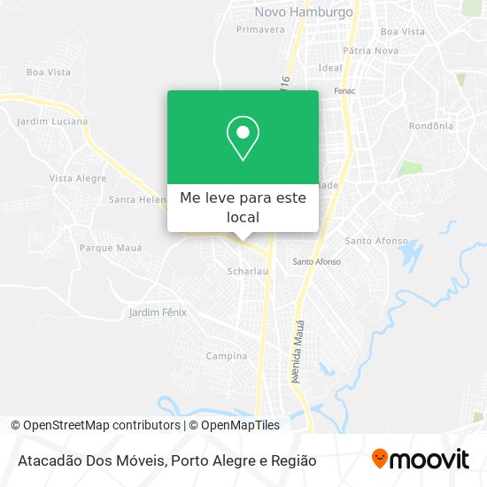 Atacadão Dos Móveis mapa