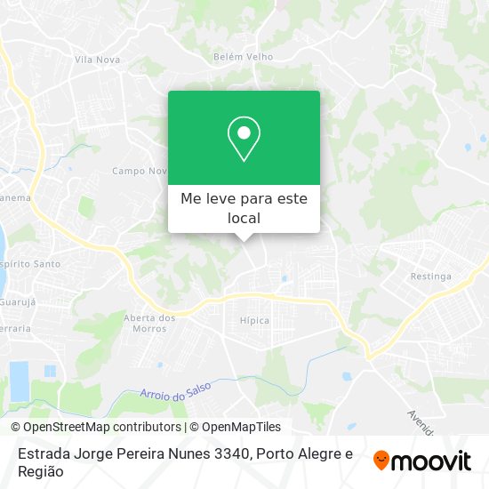 Estrada Jorge Pereira Nunes 3340 mapa
