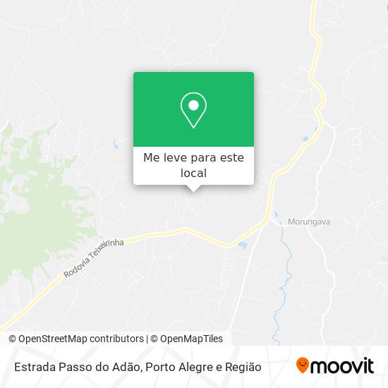 Estrada Passo do Adão mapa