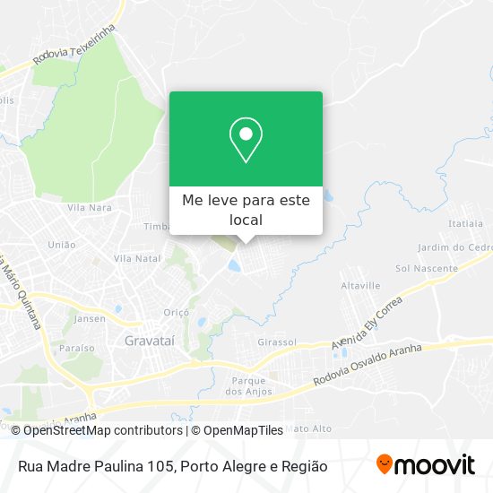 Rua Madre Paulina 105 mapa