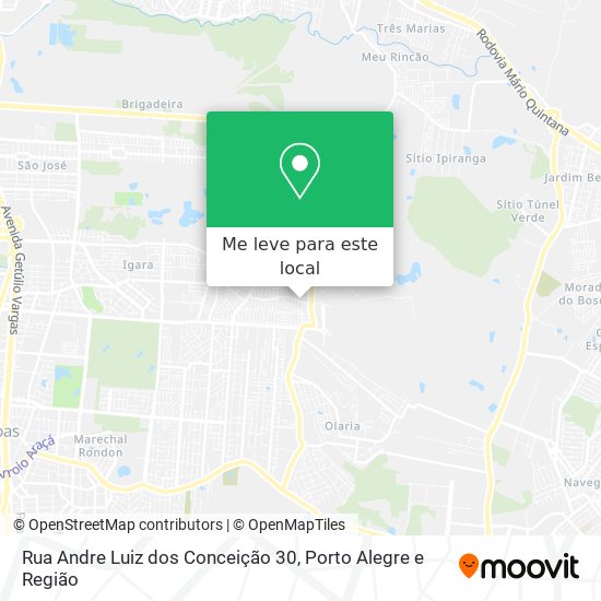 Rua Andre Luiz dos Conceição 30 mapa