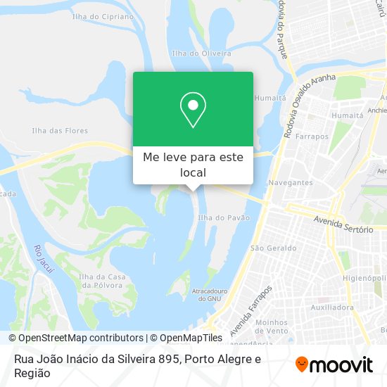 Rua João Inácio da Silveira 895 mapa