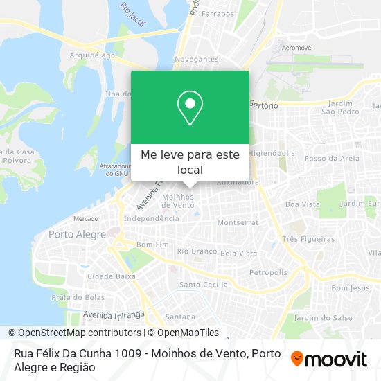 Rua Félix Da Cunha 1009 - Moinhos de Vento mapa