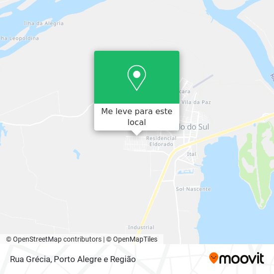 Rua Grécia mapa