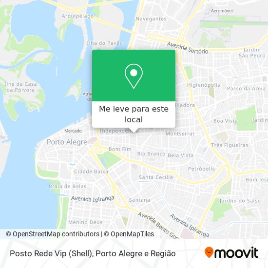 Posto Rede Vip (Shell) mapa