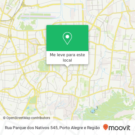 Rua Parque dos Nativos 545 mapa