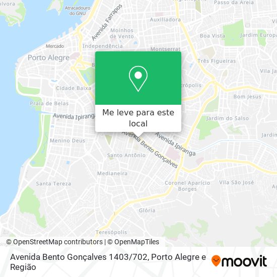 Avenida Bento Gonçalves 1403 / 702 mapa