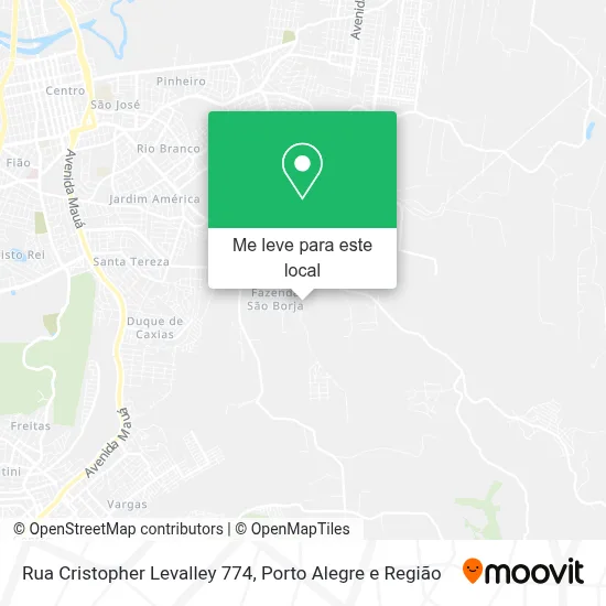 Rua Cristopher Levalley 774 mapa