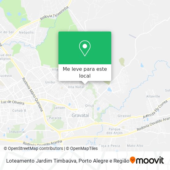 Loteamento Jardim Timbaúva mapa