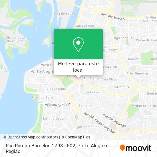 Rua Ramiro Barcelos 1793 - 502 mapa