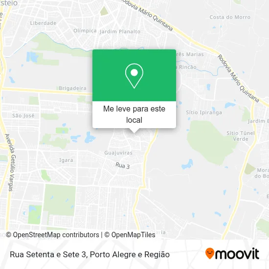 Rua Setenta e Sete 3 mapa