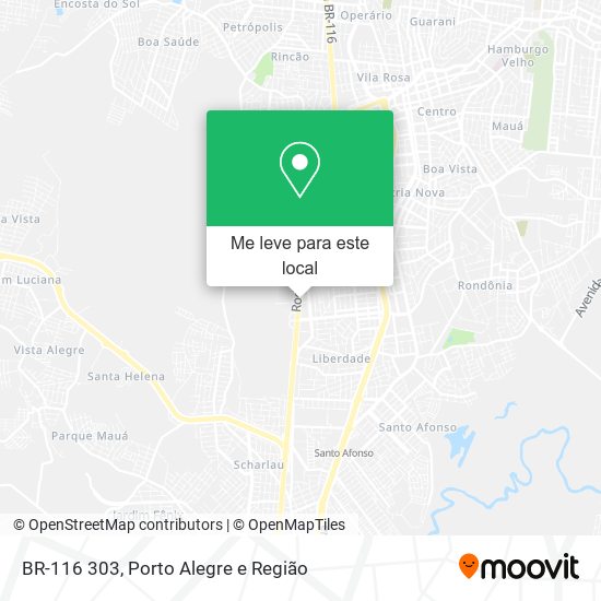 BR-116 303 mapa