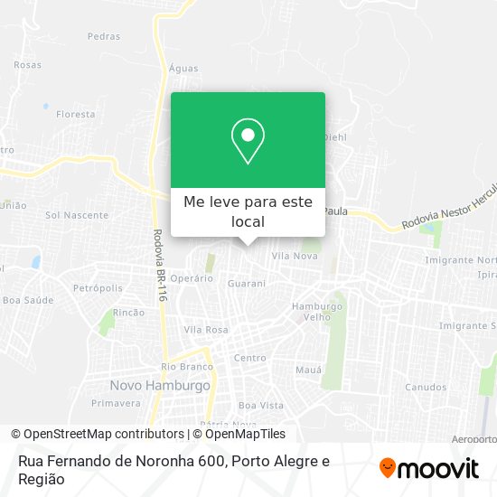 Rua Fernando de Noronha 600 mapa