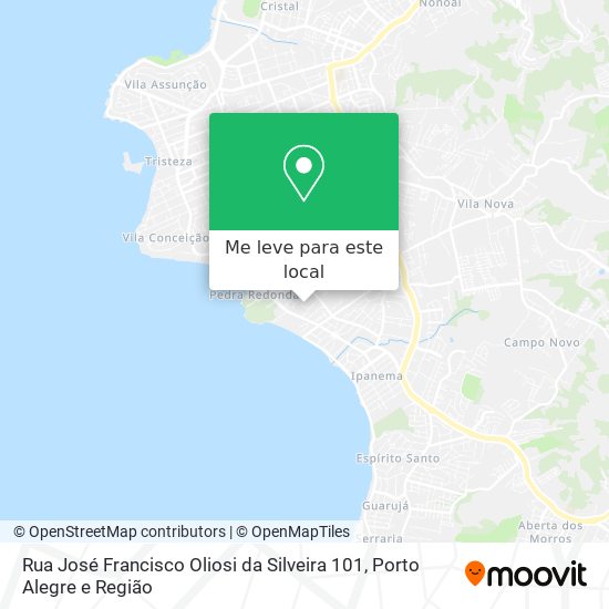 Rua José Francisco Oliosi da Silveira 101 mapa