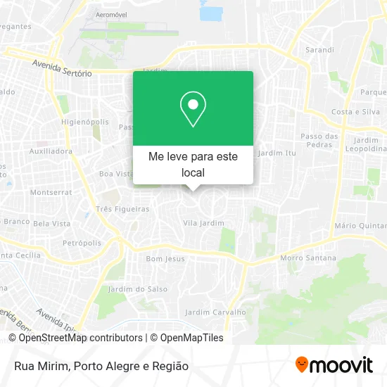 Rua Mirim mapa