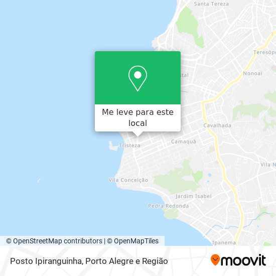 Posto Ipiranguinha mapa