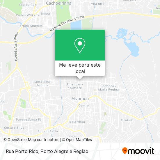 Rua Porto Rico mapa