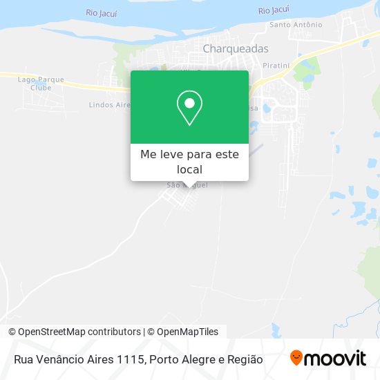 Rua Venâncio Aires 1115 mapa