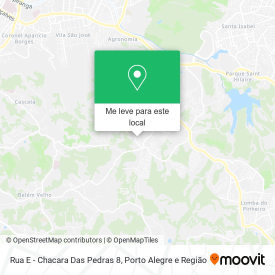 Rua E - Chacara Das Pedras 8 mapa