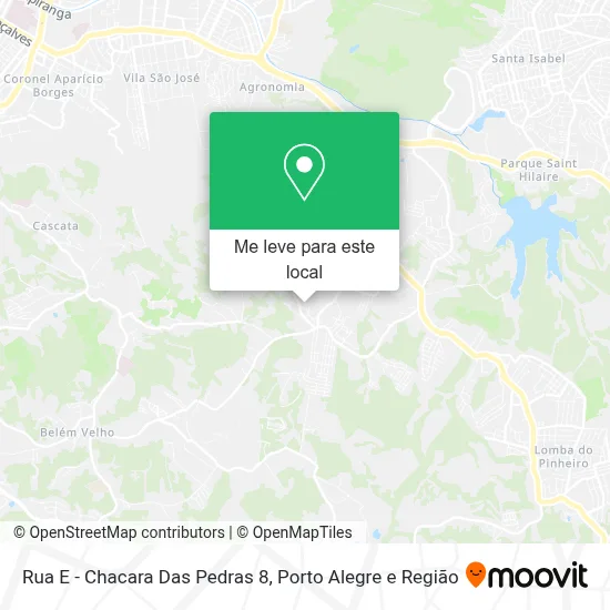 Rua E - Chacara Das Pedras 8 mapa