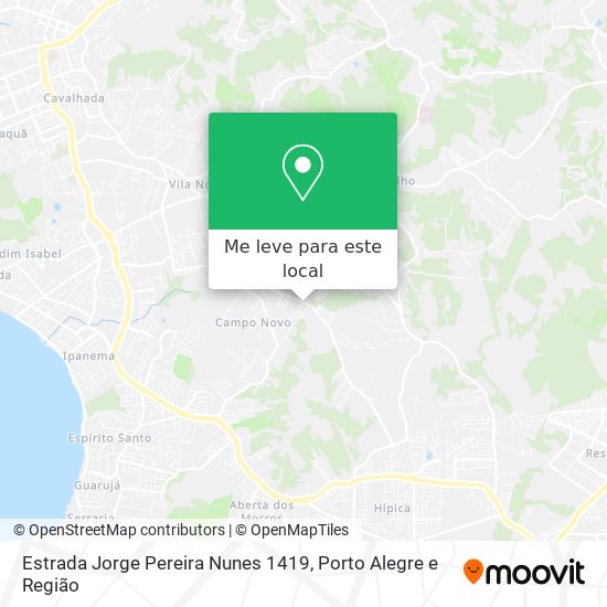 Estrada Jorge Pereira Nunes 1419 mapa