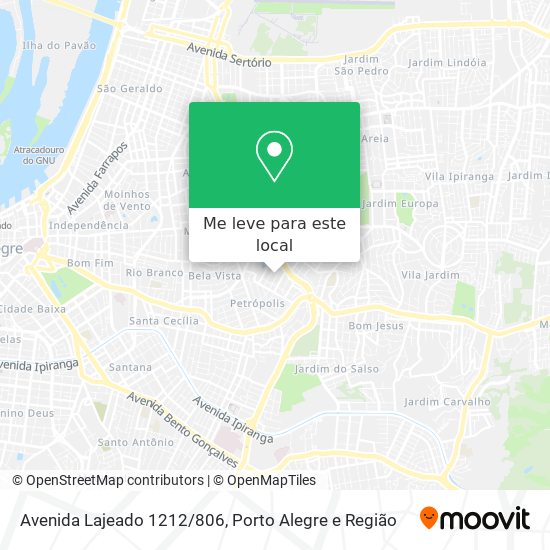 Avenida Lajeado 1212/806 mapa