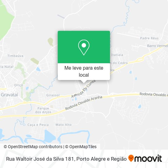 Rua Waltoir José da Silva 181 mapa