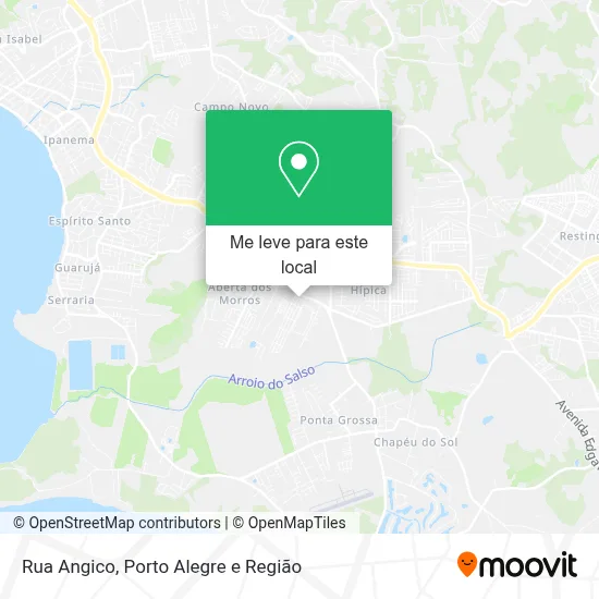 Rua Angico mapa