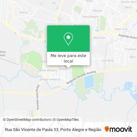 Rua São Vicente de Paula 33 mapa