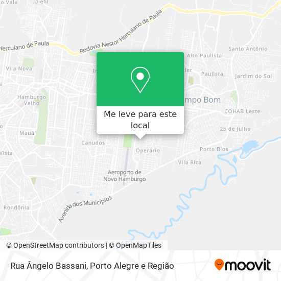 Rua Ângelo Bassani mapa