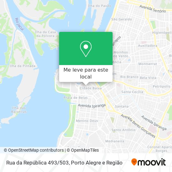 Rua da República 493/503 mapa